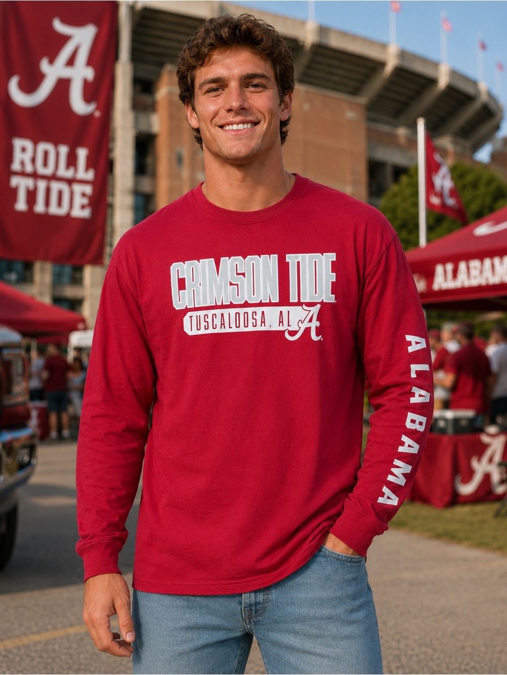 Crimson Tide Tuscaloosa Long-Sleeve Tee - Men